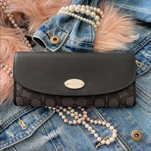 Coach Black and Brown Women's Wallet